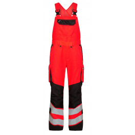 Женский сигнальный полукомбинезон Engel Safety 3543-319 красный/черный