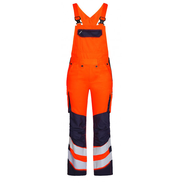 Женский сигнальный полукомбинезон Engel Safety 3543-319 оранжевый/синий