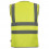 Сигнальный жилет Brodeks модель-3, желтый (на пуговицах)