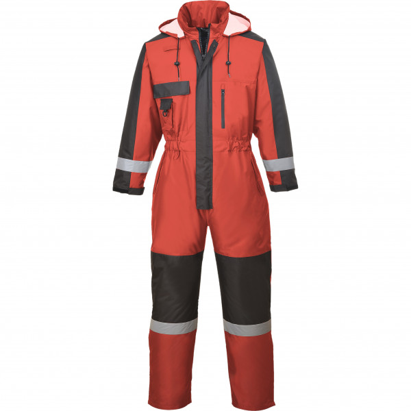 Зимний рабочий комбинезон Portwest S585 Красный/черный