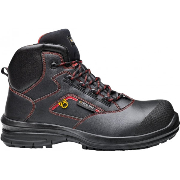 Ботинки BASE Matar Top S3 ESD SRC, черный/красный