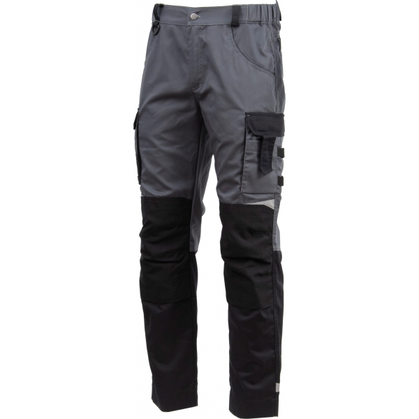 Брюки мужские летние Brodeks KS 302, серый/черный