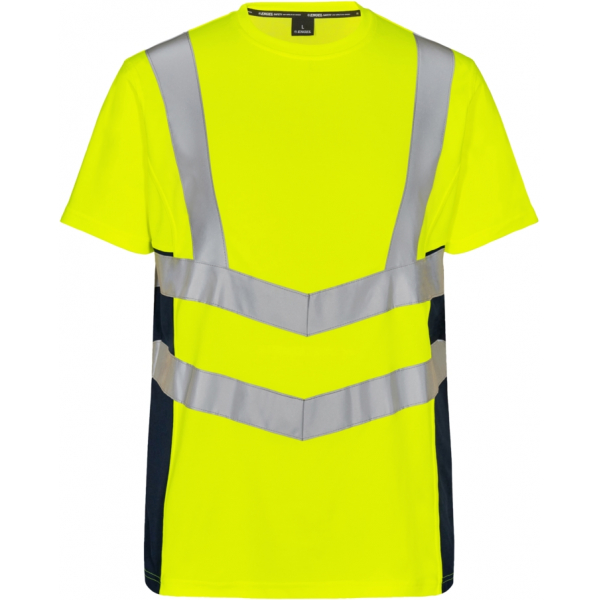 Футболка Engel Safety S/S 9544-182, сигнальный желтый/синий