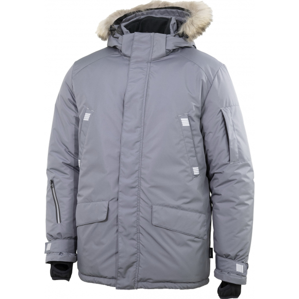 Куртка - парка мужская зимняя Brodeks KW 204 PLUS, серый