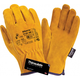 Перчатки спилковые перчатки Siberia DRIVER 0128 Thinsulate 3M