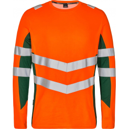 Футболка Engel Safety L/S 9545-182, сигнальный оранжевый/зеленый