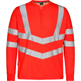 Футболка Engel Safety Grandad L/S 9548-182, сигнальный красный