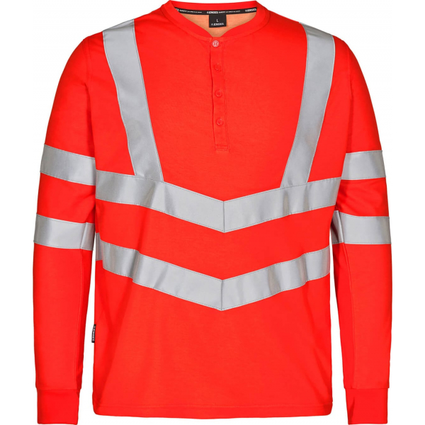 Футболка Engel Safety Grandad L/S 9548-182, сигнальный красный