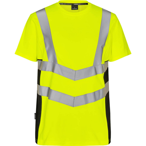 Футболка Engel Safety S/S 9544-182, сигнальный желтый/черный