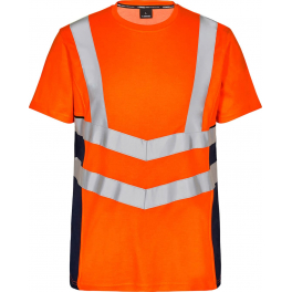 Футболка Engel Safety S/S 9544-182, сигнальный оранжевый/синий