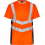 Футболка Engel Safety S/S 9544-182, сигнальный оранжевый/синий