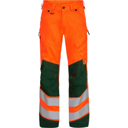 Рабочие брюки Engel Safety 2544-314, сигнальный оранжевый/зеленый
