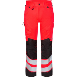 Рабочие брюки Engel Safety 2544-314, сигнальный красный/черный