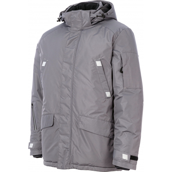 Куртка - парка мужская зимняя Brodeks KW 204, серый