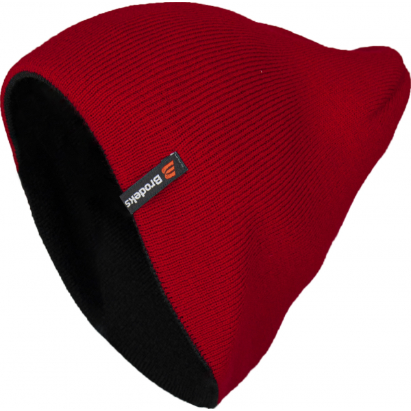 Шапка Brodeks Bicolor, красный / черный