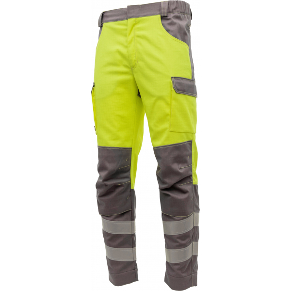 Мультизащитные брюки Brodeks MS38-61, желтый/серый