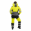 Зимний женский сигнальный костюм Brodeks KW230 + KW330, желтый/черный