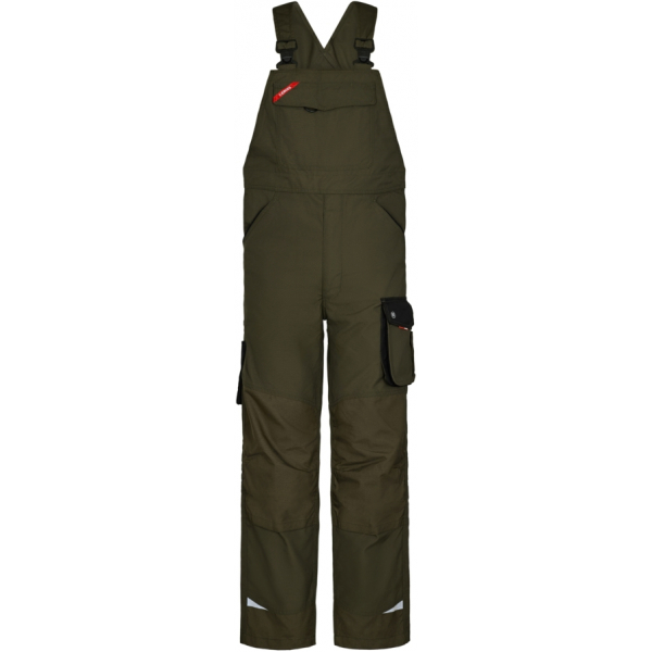 Рабочий полукомбинезон Engel Galaxy Bib Overall 3810-254, хаки/черный