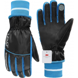 Перчатки рабочие Handlandy H717B, черный/голубой/белый