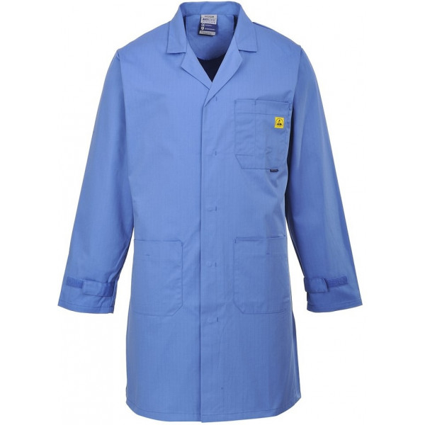 Антистатический халат Portwest AS10, синий
